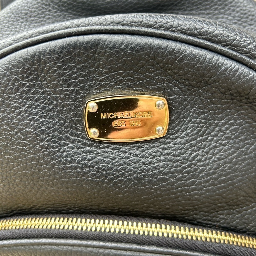 Michael Kors Pebbled Leather Backpack See Description and Photos Large Backpack - Picture 2 of 11